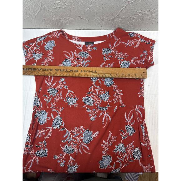 J. Jill Wearever Relaxed Two-Pocket T-Shirt Dress Tunic Shift Womens Size Small - Picture 5 of 6